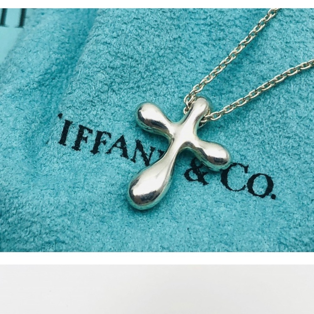 Tiffany & Co Sterling Silver Cross Necklace